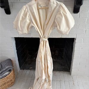 Marie Oliver Cream Midi Dress